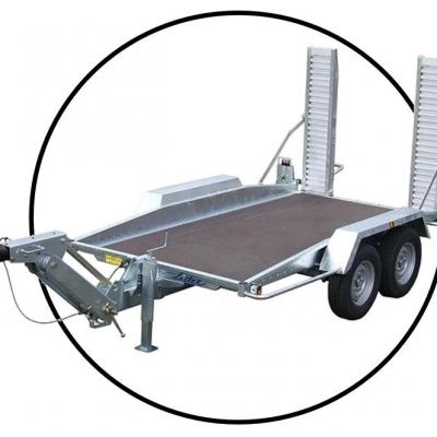 Remorque porte engin 3t5 cercle