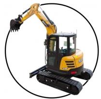 Sany mini pelle sy50 rond